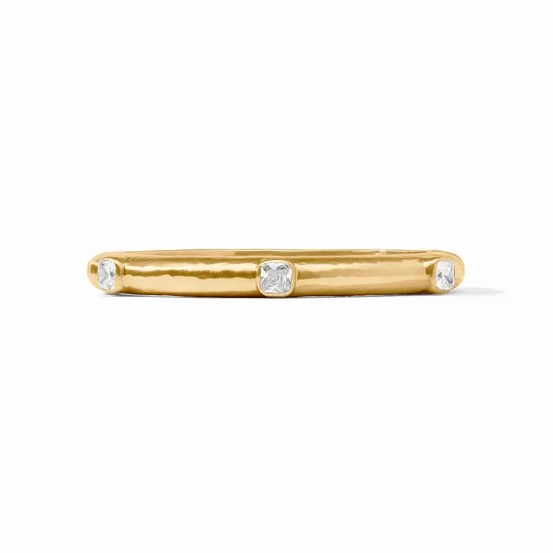 Catalina Stone Hinge Bangle in Cubic Zirconia
