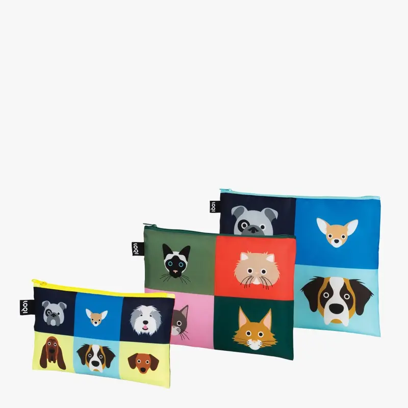 Cats & Dogs Stephen Cheetham Zip Pocket Set