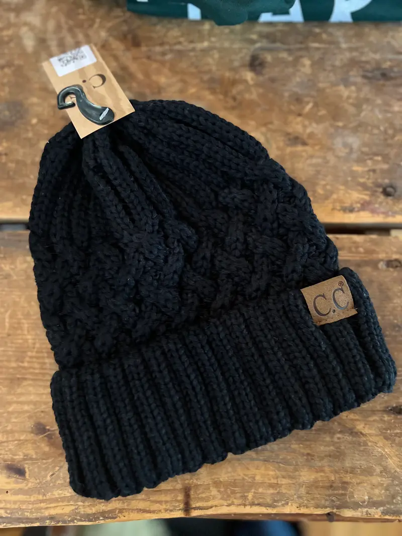 Cc Black Beanie