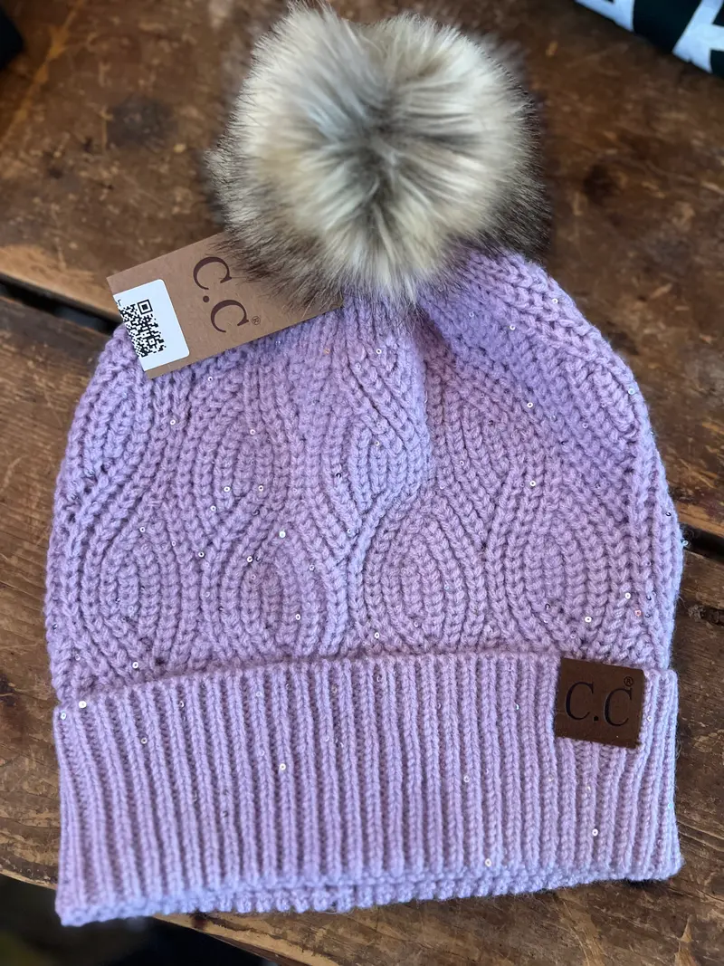 Cc Sparkle Beanie- Lavender