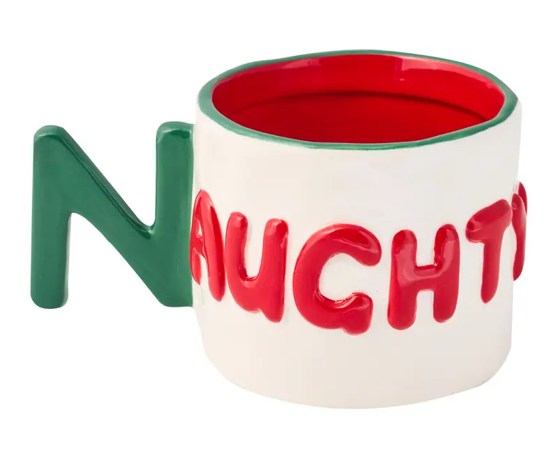 Ceramic Message Mug Naughty 14 oz