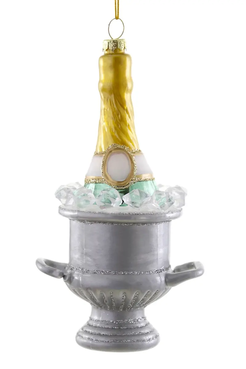 Champagne on Ice - Blue Ornament