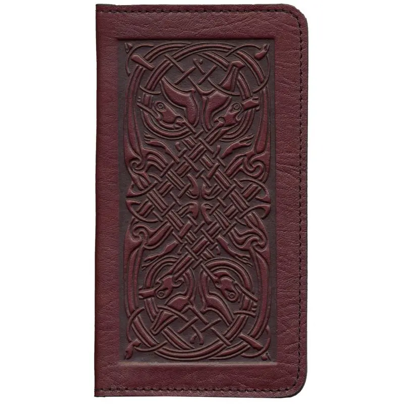 Checkbook Cover, Celtic Hounds