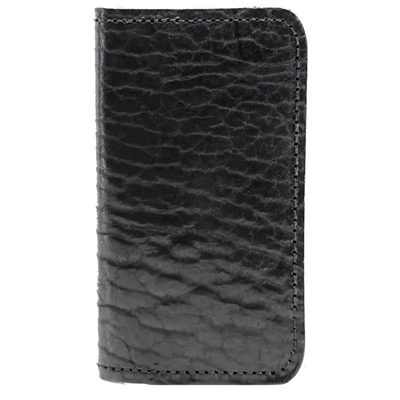 Checkbook Cover, Glazed Shrunk Bison