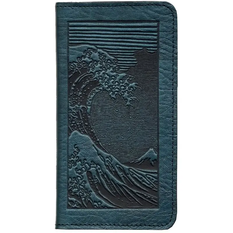 Checkbook Cover, Hokusai Wave