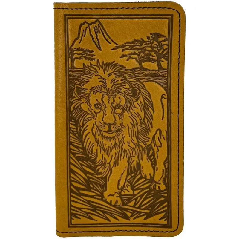Checkbook Cover, Lion