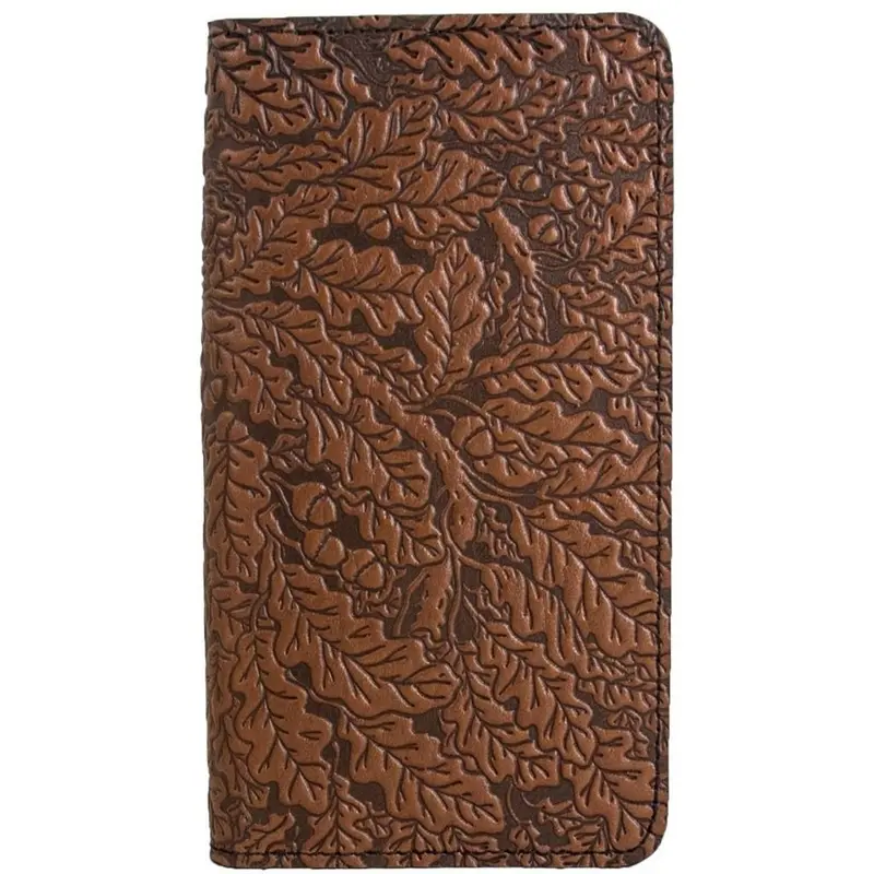 Checkbook Cover, Oak Leaves