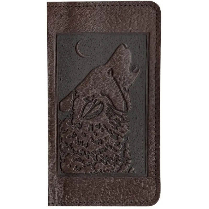 Checkbook Cover, Singing Wolf