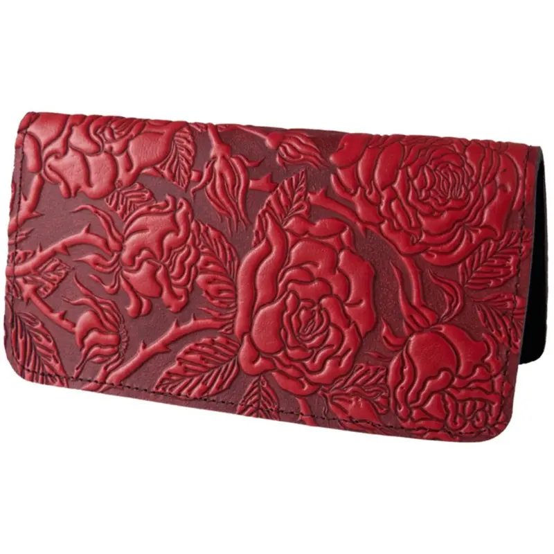 Checkbook Cover, Wild Rose