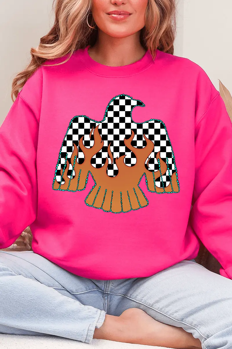 Checkerfire Thunderbird Heavy Blend Crew Sweatshirt