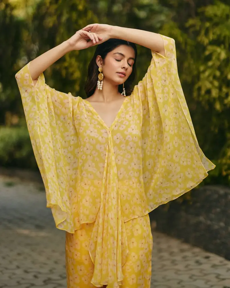 Chiffon Petal Haze Co-ord Set