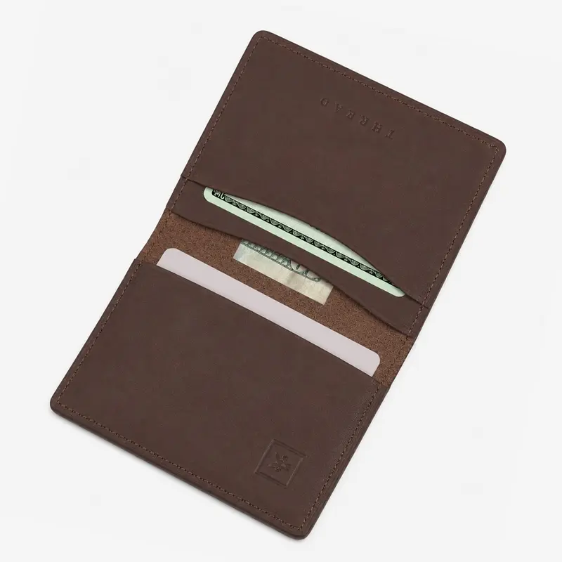 Chocolate - Leather Bifold Wallet