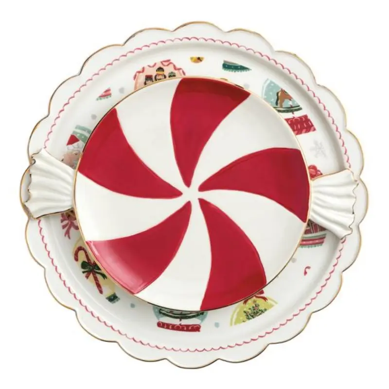 Christmas Candy Platter Set by Mudpie