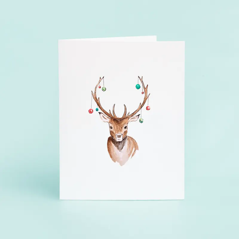 Christmas Deer Holiday Card
