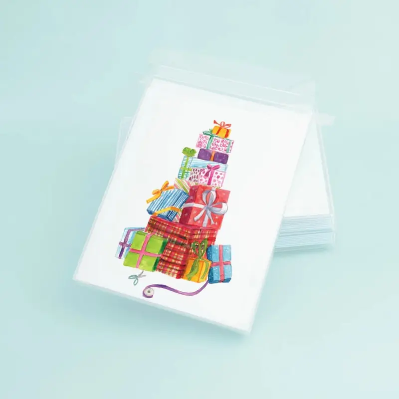 Christmas Present Stack Holiday Card