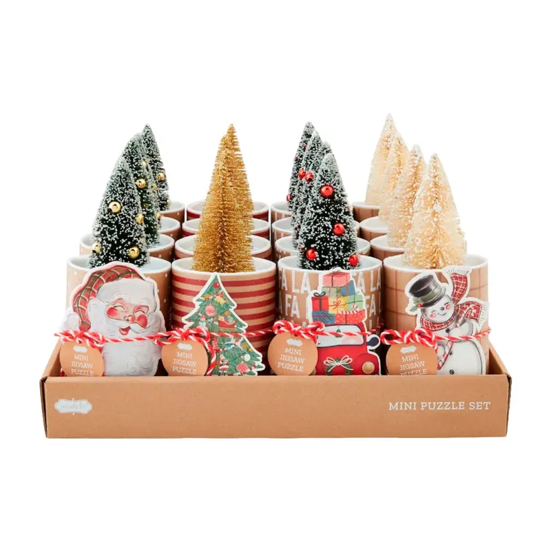 Christmas Snowman Mini Puzzle Gift Set by Mudpie