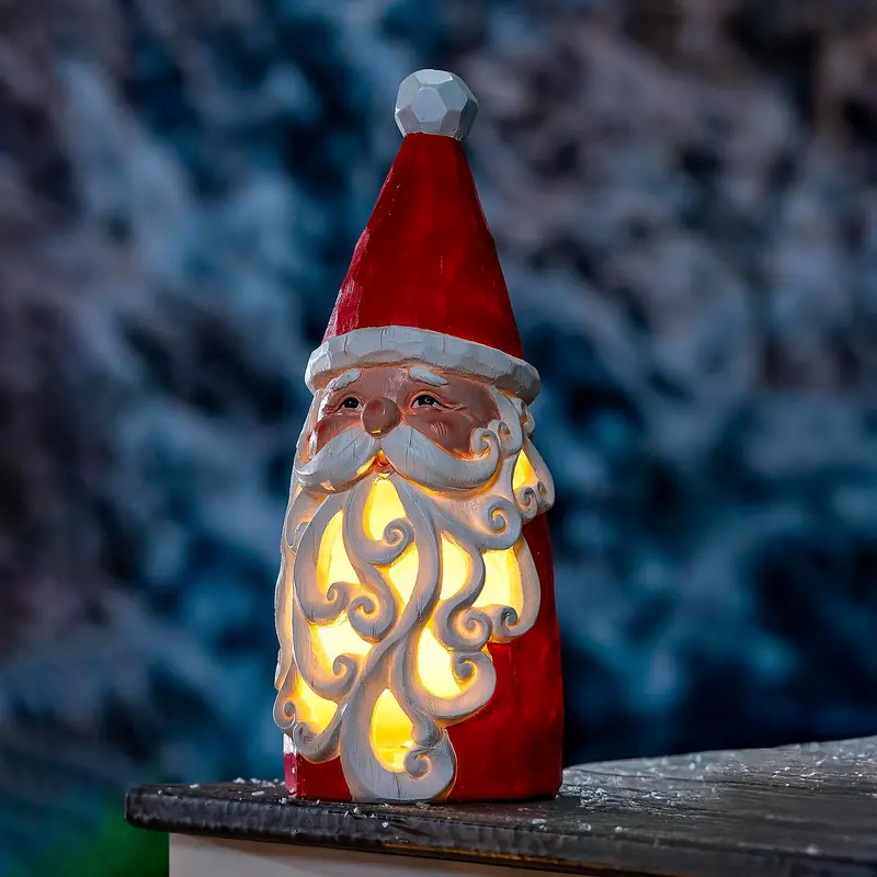 Christmas Vacation Garden Statue, LED Santa