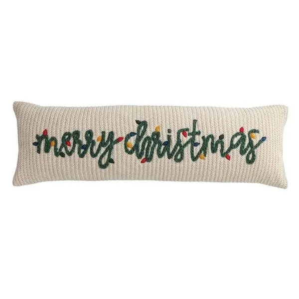 Chunky Knit Long Pillow by Mudpie