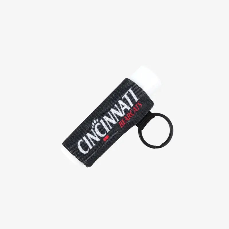 Cincinnati Black Stripes - Chapstick Holder Keychain