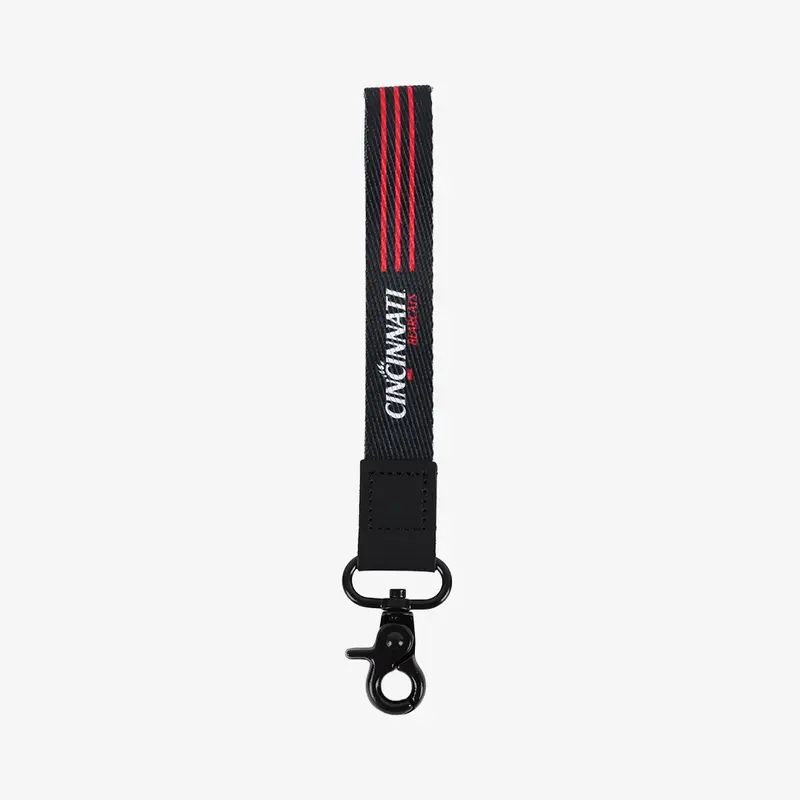 Cincinnati Black Stripes - Wristlet Keychain