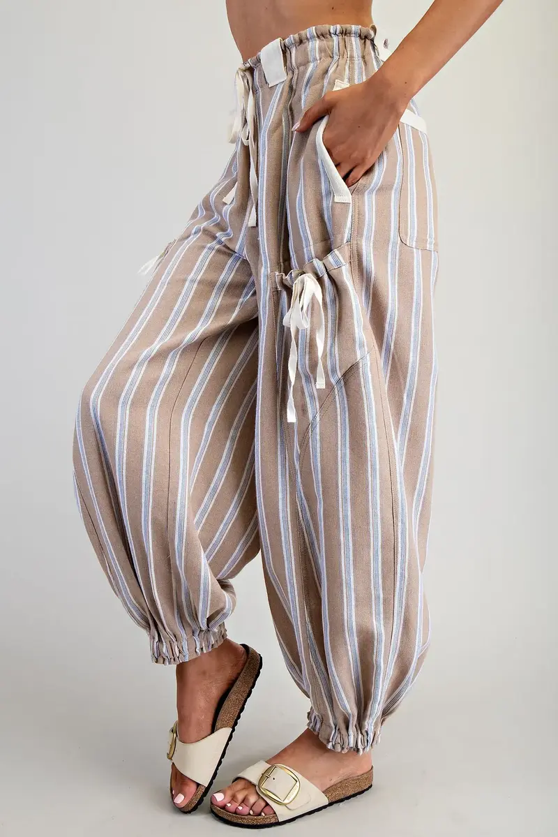Coastal Drift Striped Pants
