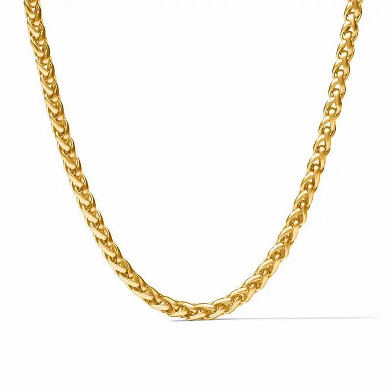 Cobblestone Link Necklace in Gold