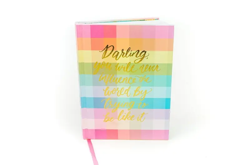 Colorful Gingham Notebook