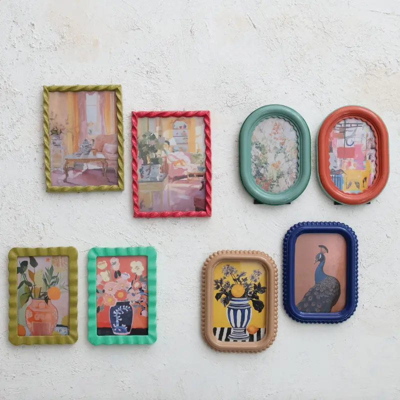 Colorful Photo Frame (Hangs or Sits)