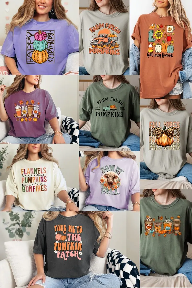 Comfort Colors All Things Fall Tee -- Pick Your Category!