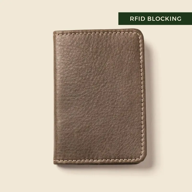 Compact Bifold with RFID Protection - Grey