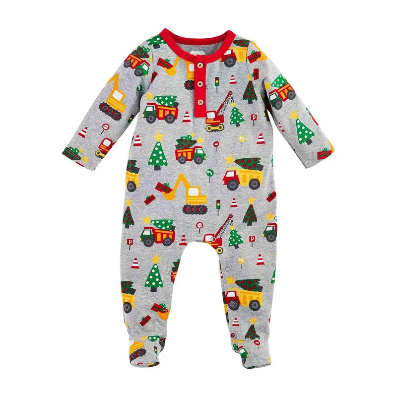 Construction Christmas Sleeper by Mudpie 3-6mo