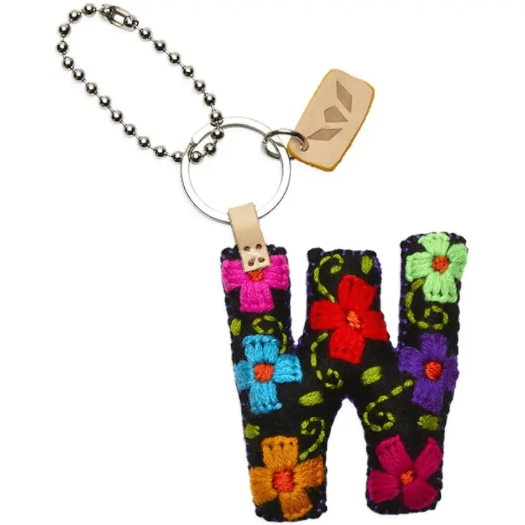 Consuela Black Felt Alphabet Charm W