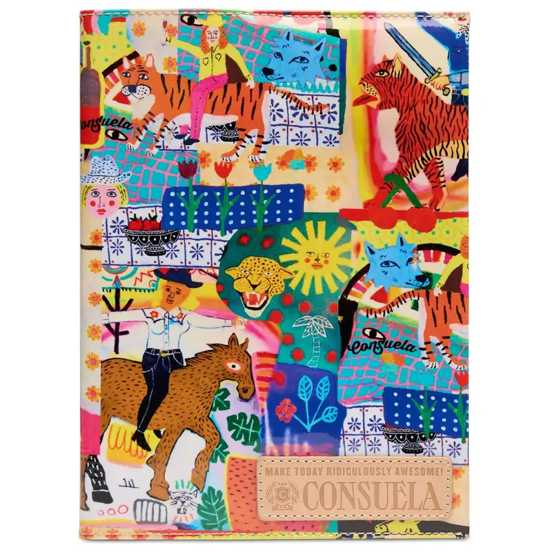 Consuela Colin Notebook – Colorful Pattern Spiral Notebook
