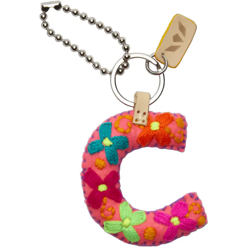 Consuela Pink Felt Alphabet Charm C