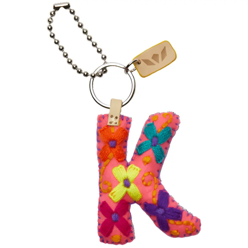 Consuela Pink Felt Alphabet Charm K