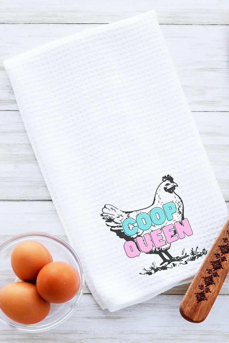Coop Queen Waffle Kitchen Towel
