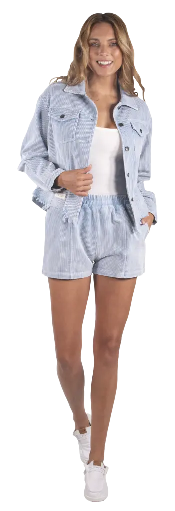 Cordy Short in Glacier Blue
