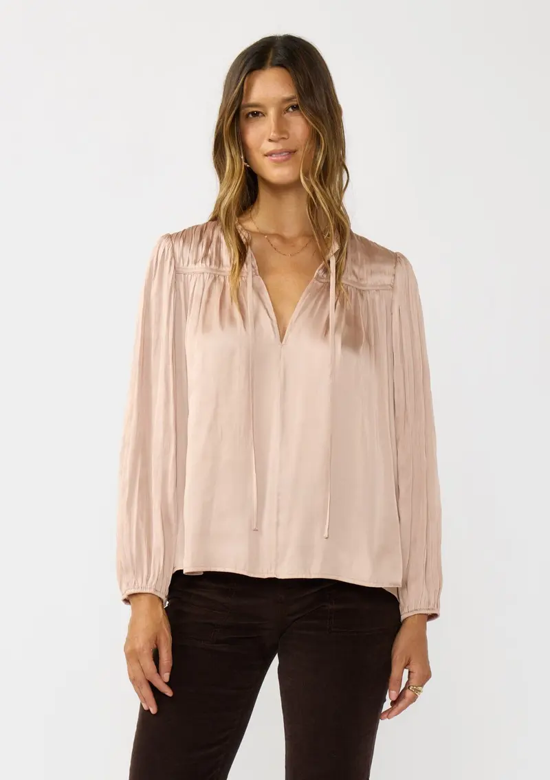 Corinne Pleated Blouse