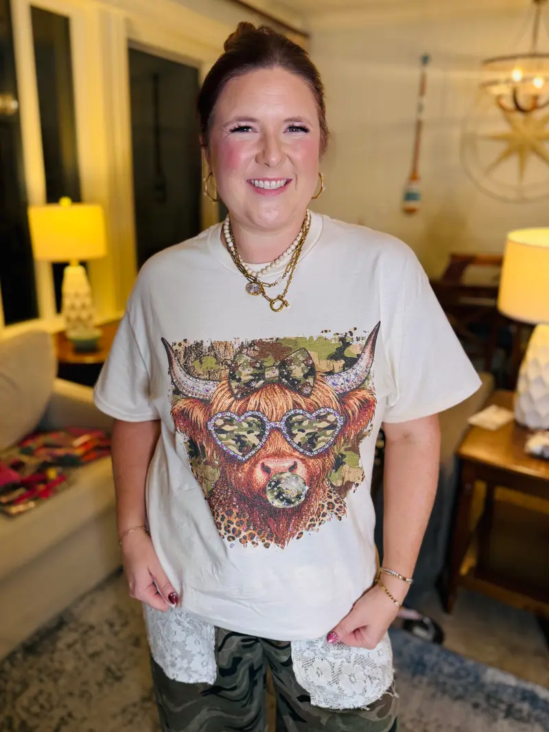Country Camo Cutie Boujee Tee