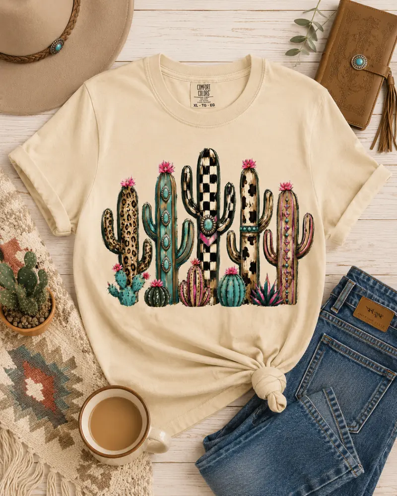 Cowgirl Cactus Tee