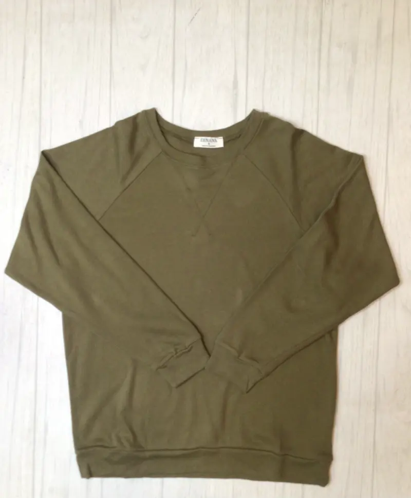 Cozy fall pullover- dusty olive