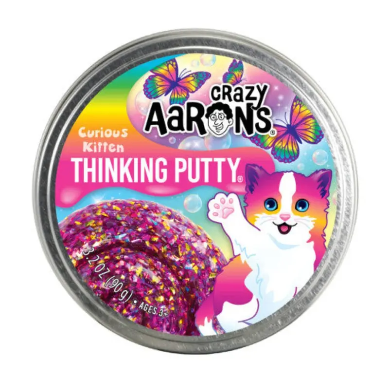 Crazy Aarons Curious Kitten Putty Pet Tin