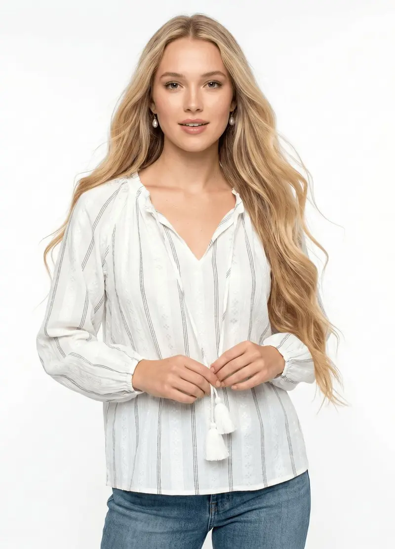 Crescent Moon Peasant Top
