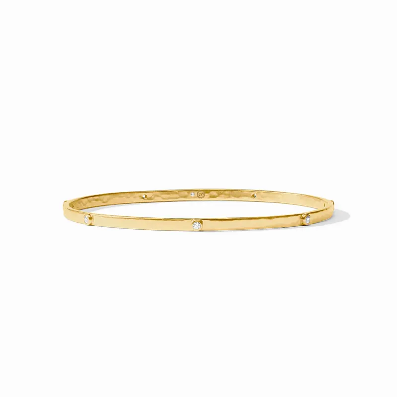 Crescent Stone Bangle in Cubic Zirconia
