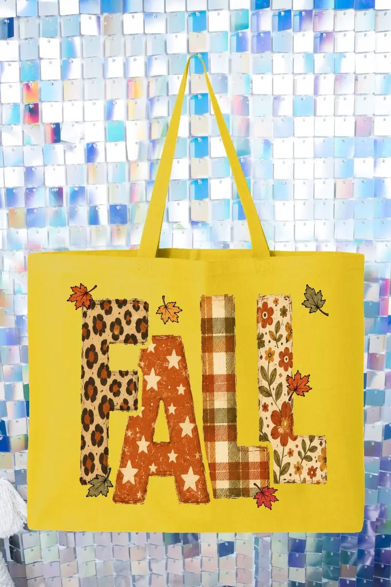 Crisp & Cozy Fall Canvas Jumbo Tote
