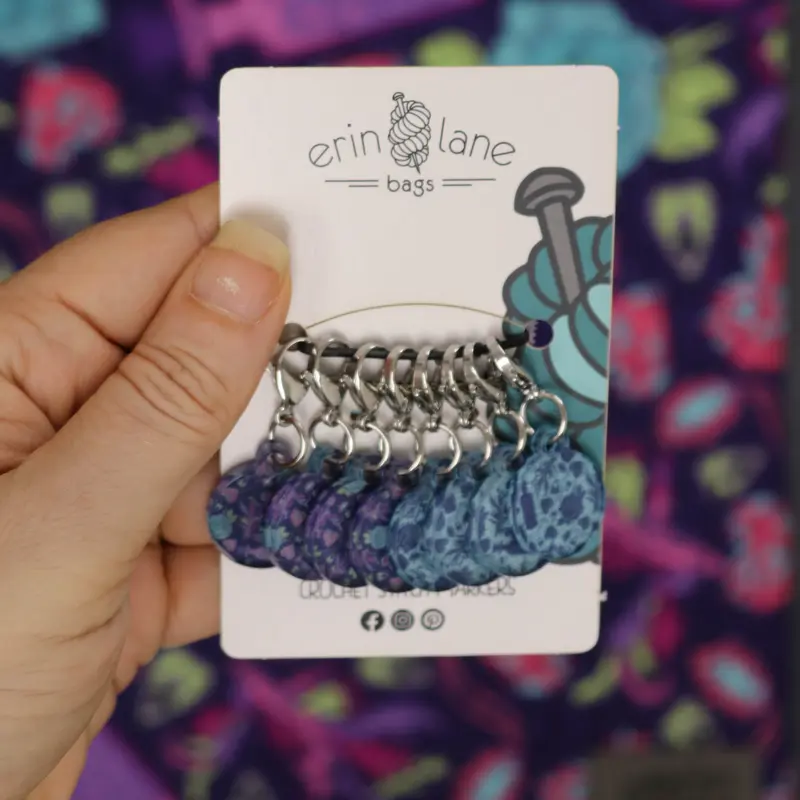 Crochet Stitch Marker Set in Cursed Hearts