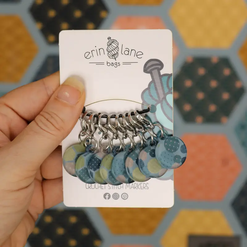Crochet Stitch Marker Set in Razzle Dazzle