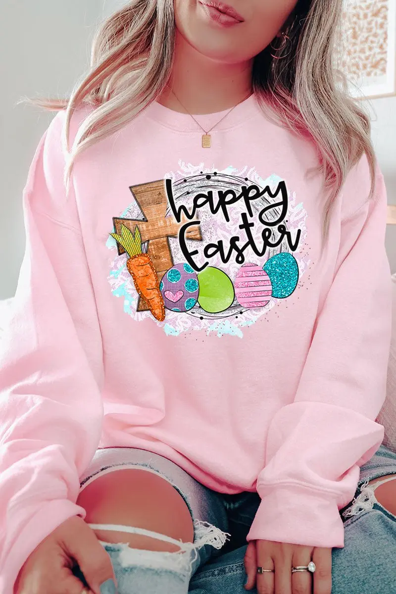 Cross Happy Easter Unisex NuBlend Crew Sweatshirt