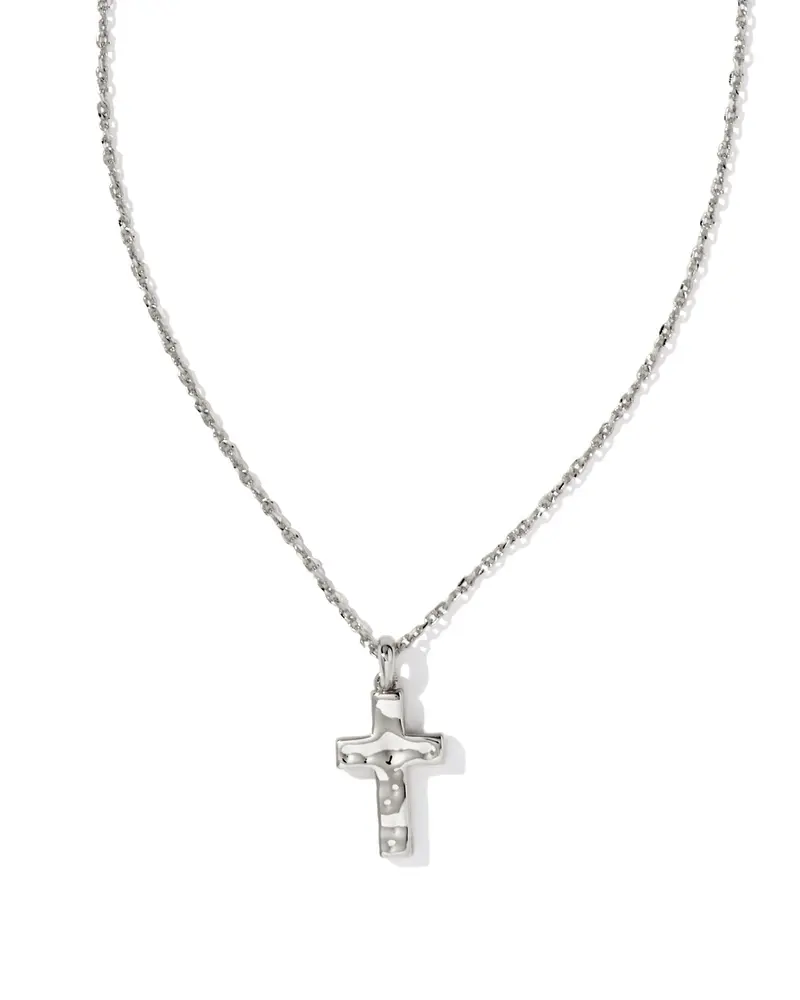 Cross Pendant Necklace in Silver