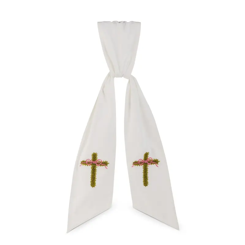 Cross Wreath Sash 60 in